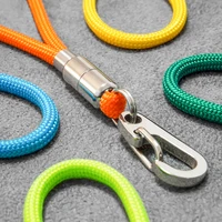 outdoor keychain lanyard stainless steel fixed buckle jewelry lanyard multi function key ring backpack key ring wrist lanyards
