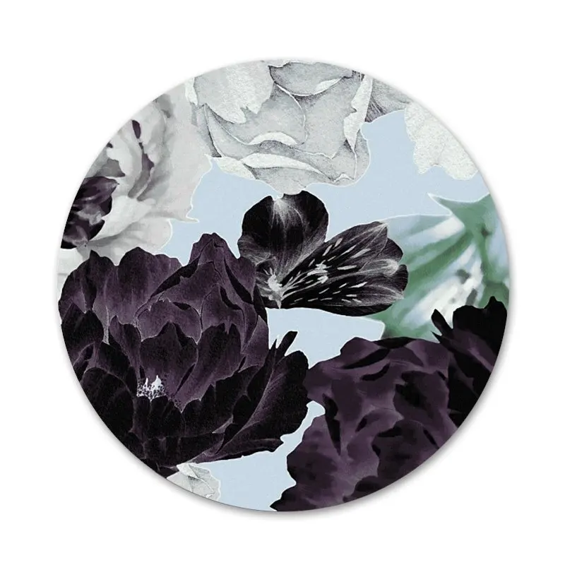 

Flower Beautiful floral fashion aesthetic Icons Pins Badge Decoration Brooches Metal Badges For Backpack Decoration 58mm