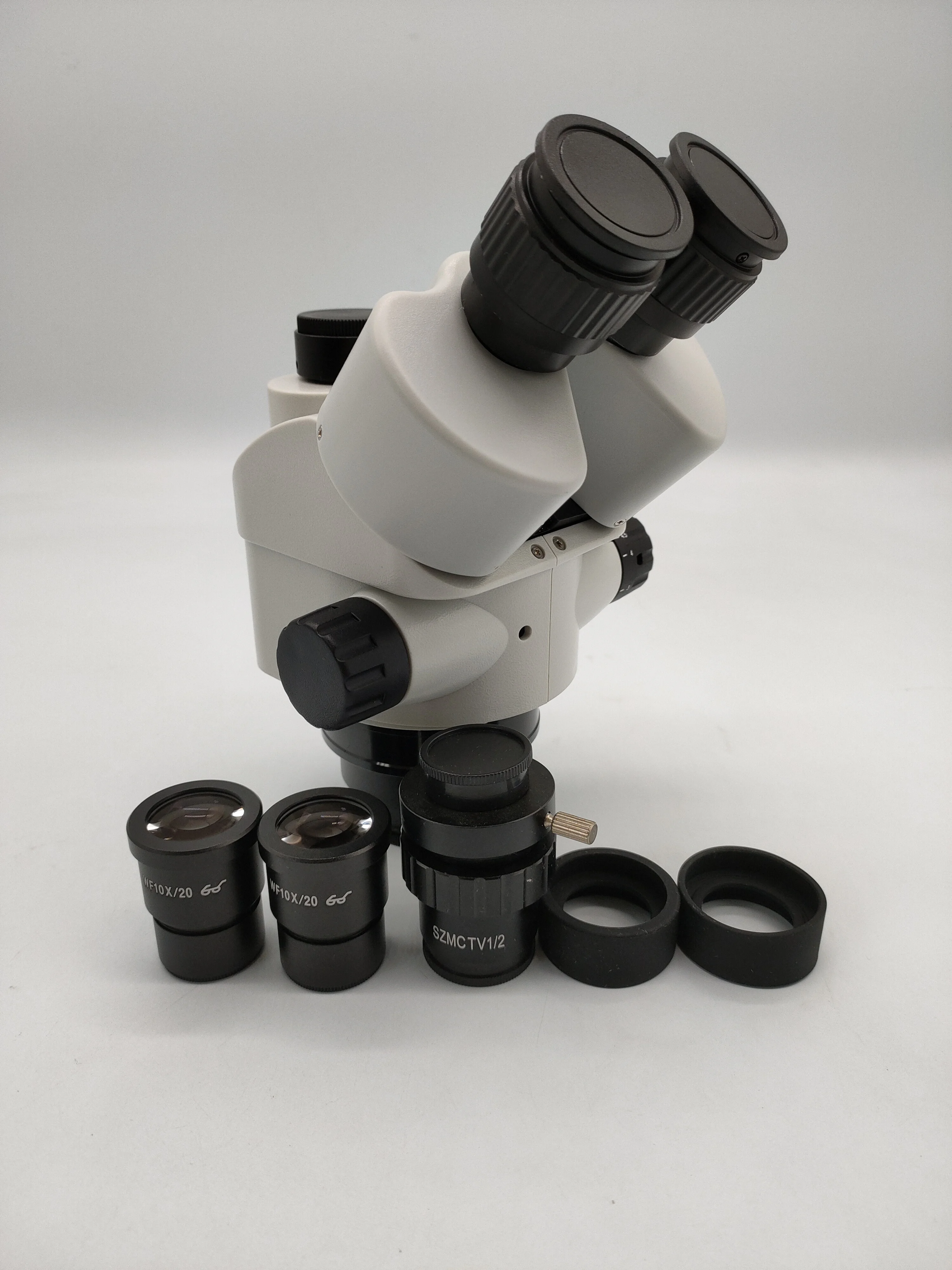 Scientific New Design 7X-45X/ 3.5X-45X /Simul-Focal Trinocular Cellphone repairing Microscope Zoom Stereo Head | Инструменты
