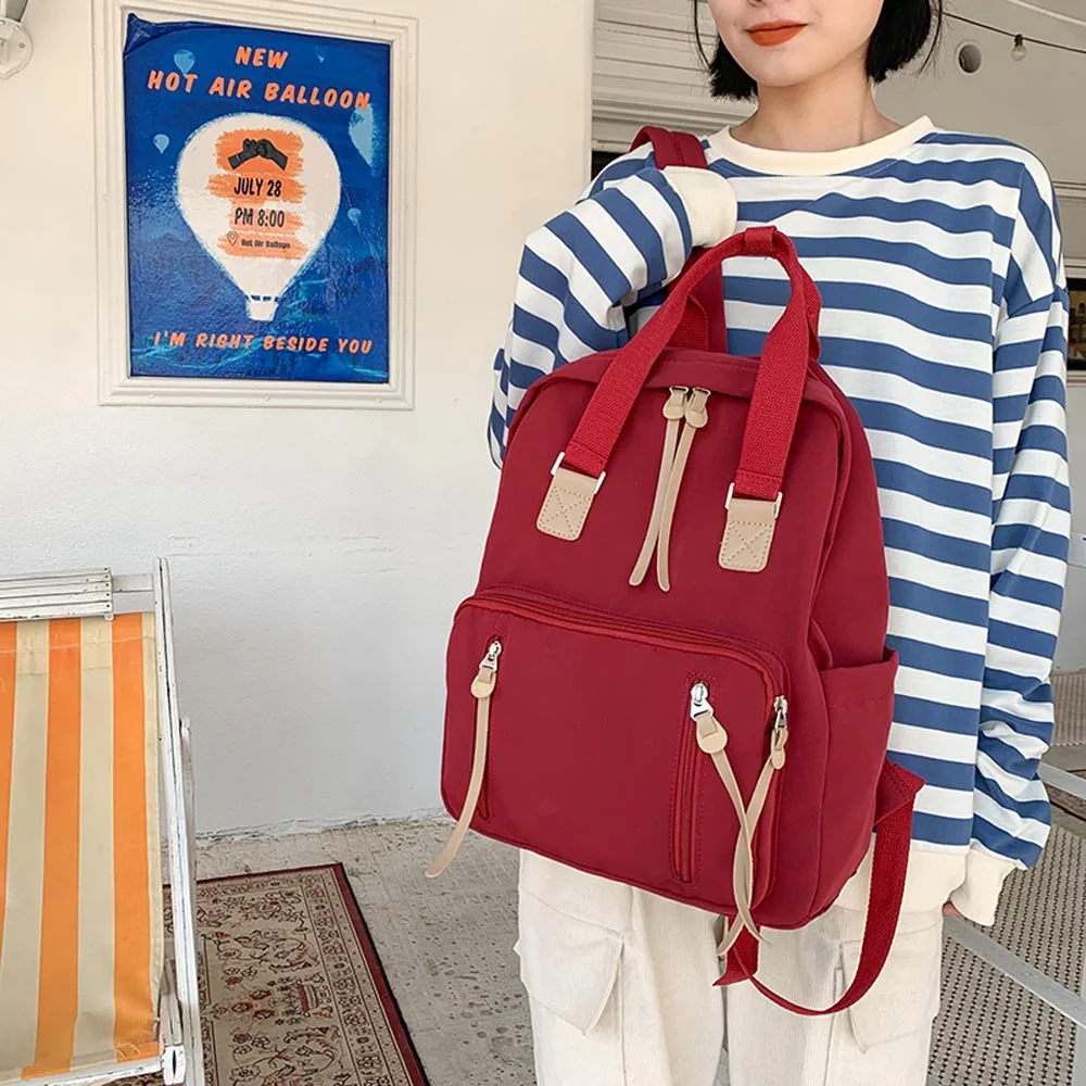 Подростковый холщовый рюкзак Модный женский Школьный повседневный для девушек