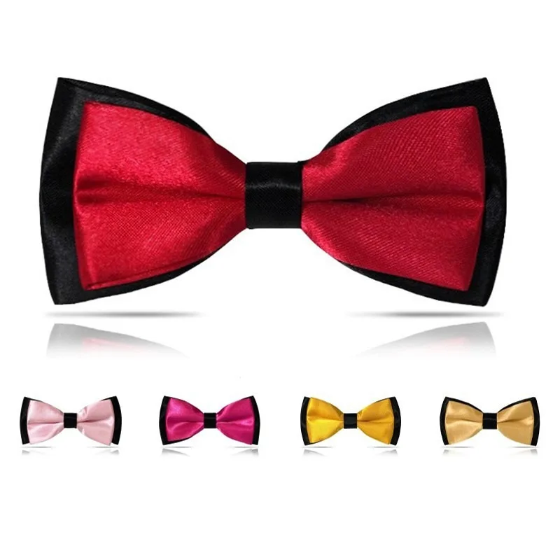 

Red Black Bowtie Baby Kids Pet Striped Butterfly Children Yellow Polyester Classical Bow Ties