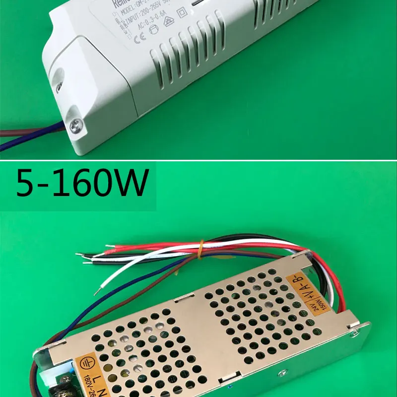 2,4G пульт дистанционного управления DC24V Светодиодный драйвер адаптер питания, AC180V-265V, 36 Вт 54 Вт 80 Вт 108 ВТ 160 Вт