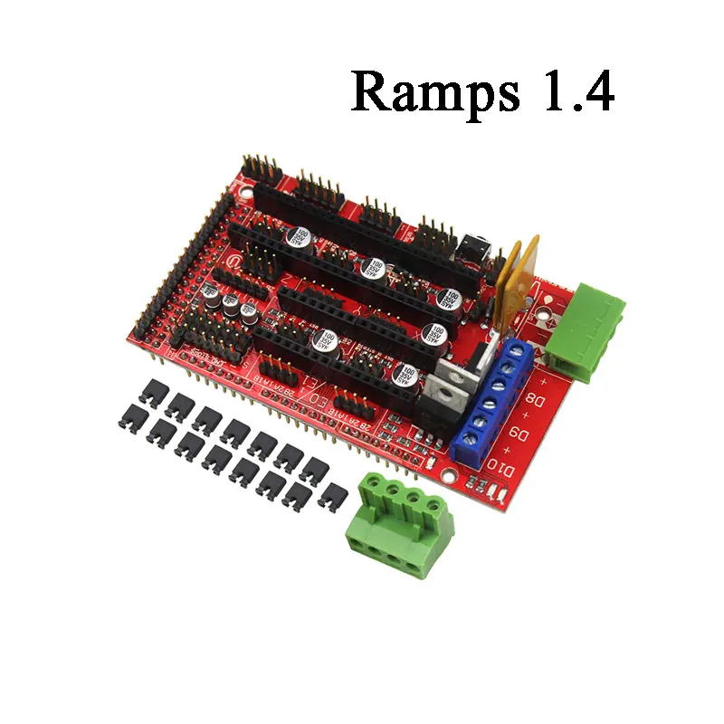 Новый комплект для 3D-принтера контроллера RAMPS 1 4 + Mega 2560 R3 LCD 12864 6 концевых
