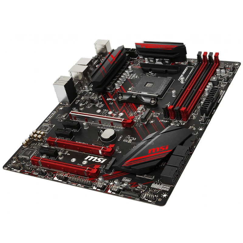 Socket AM4 MSI X470 GAMING PLUS системная плата AMD Ryzen Athlon II DDR4 1866 МГц 64 Гб PCI-E 3 0 игровая