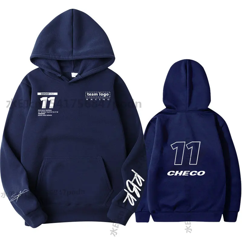 

2021 Formula One Racer Sergio Perez F1 Racing fans Oversized Hoodies Team Logo Men/women Spring Autumn fashion Street Sweatshirt