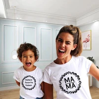 mother daughter clothes t shirt for mom and son mommy and me outfits mamas favorite human printed tshirts baby girl boy body