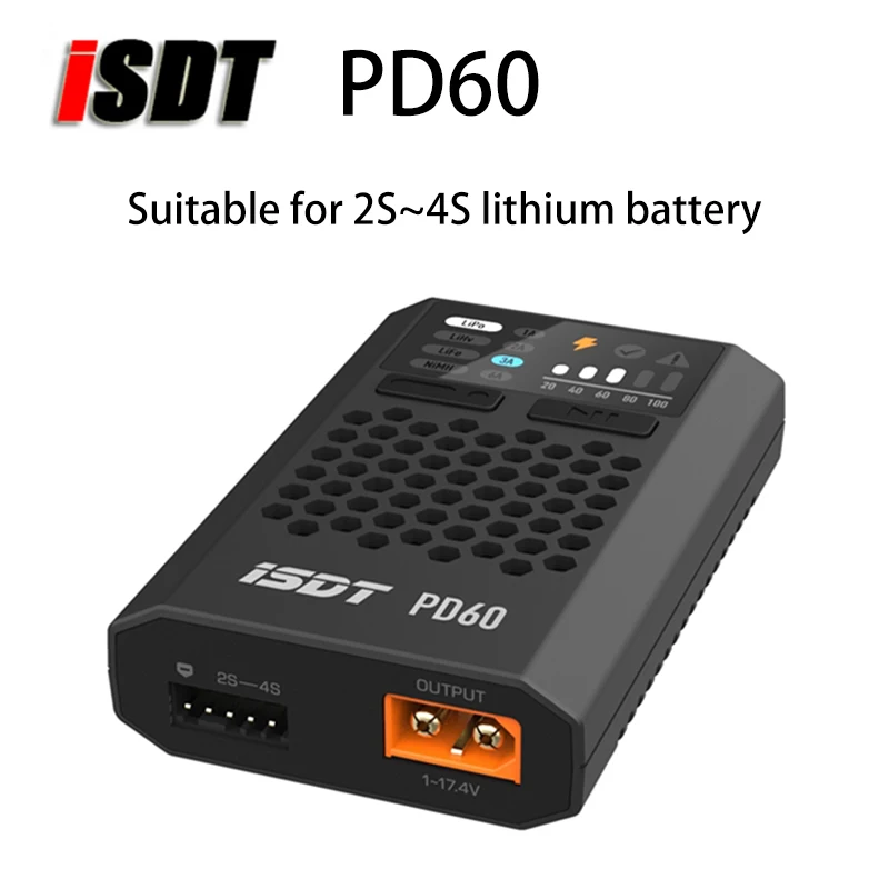 Новое быстрое зарядное устройство ISDT PD60 60 Вт 6 А Type C балансирующее FPV для