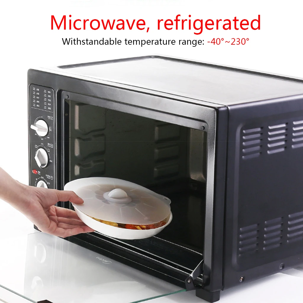 5 шт./лот силиконовая крышка для вакуумной микроволновки кастрюль сковородок