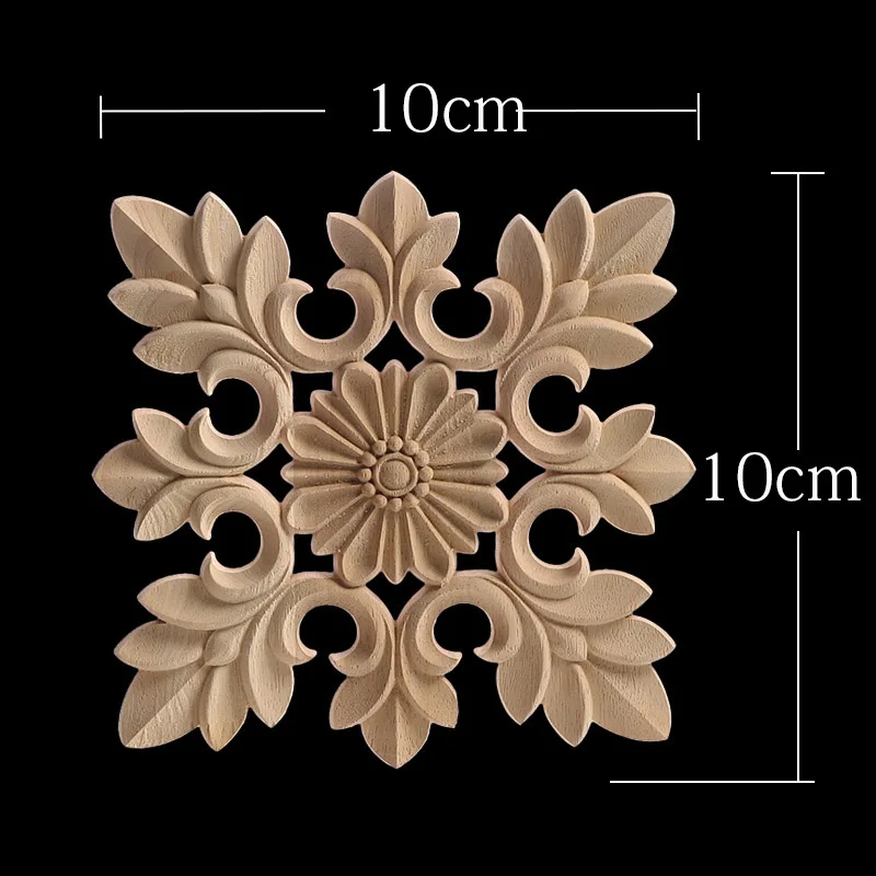 

Неокрашенная деревянная аппликация цветок WMQE