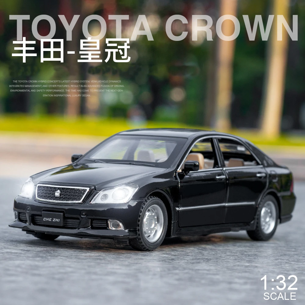 Модель автомобиля TOYOTA CROWN из сплава в масштабе 1:32 литой классический автомобиль