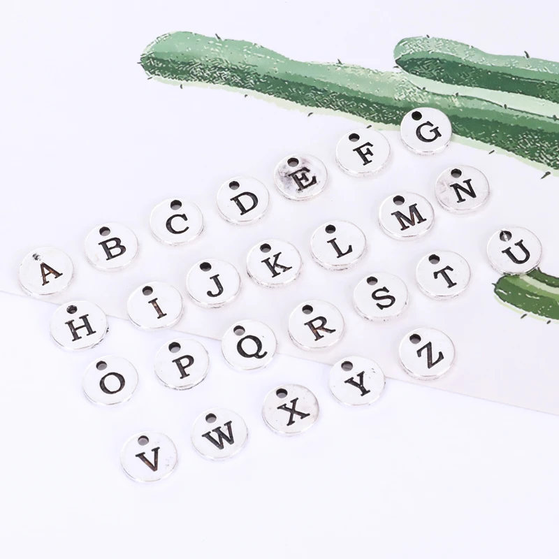 Аксессуары для ювелирных изделий подвеска в виде букв английская буква 10 мм 26