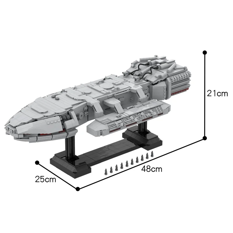 

Star Spaceship Battlestar-GalacticaED Fighter Bricks Compatible with Small Building Blocks Assemble MOC Toys Movie Collection