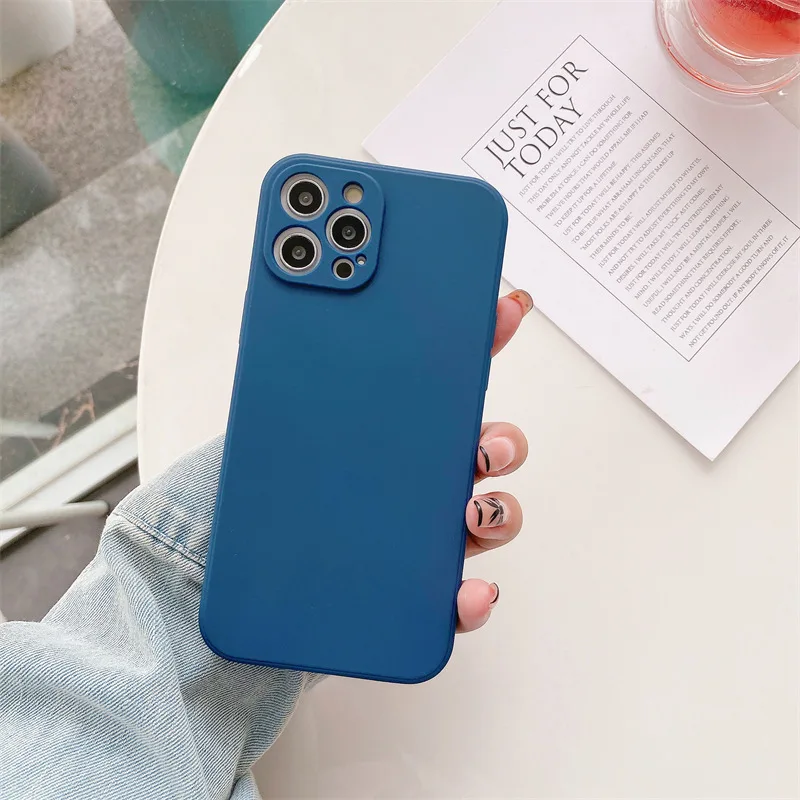 

Tpu Silica Gel Phone Case For Xiaomi 6X 8 Se A2 A3 Poco F3 M3 Nfc Mix 2S Cc9e 10X 11 Ultra Lite Pro Solid Color Matte Cover