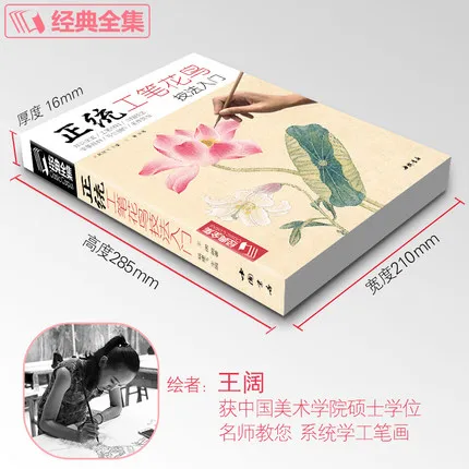 

2018 Meticulous Birds and flowers Techniques Getting Started Basic Tutorials Books Chinese Gongbi Paintings colored Peony