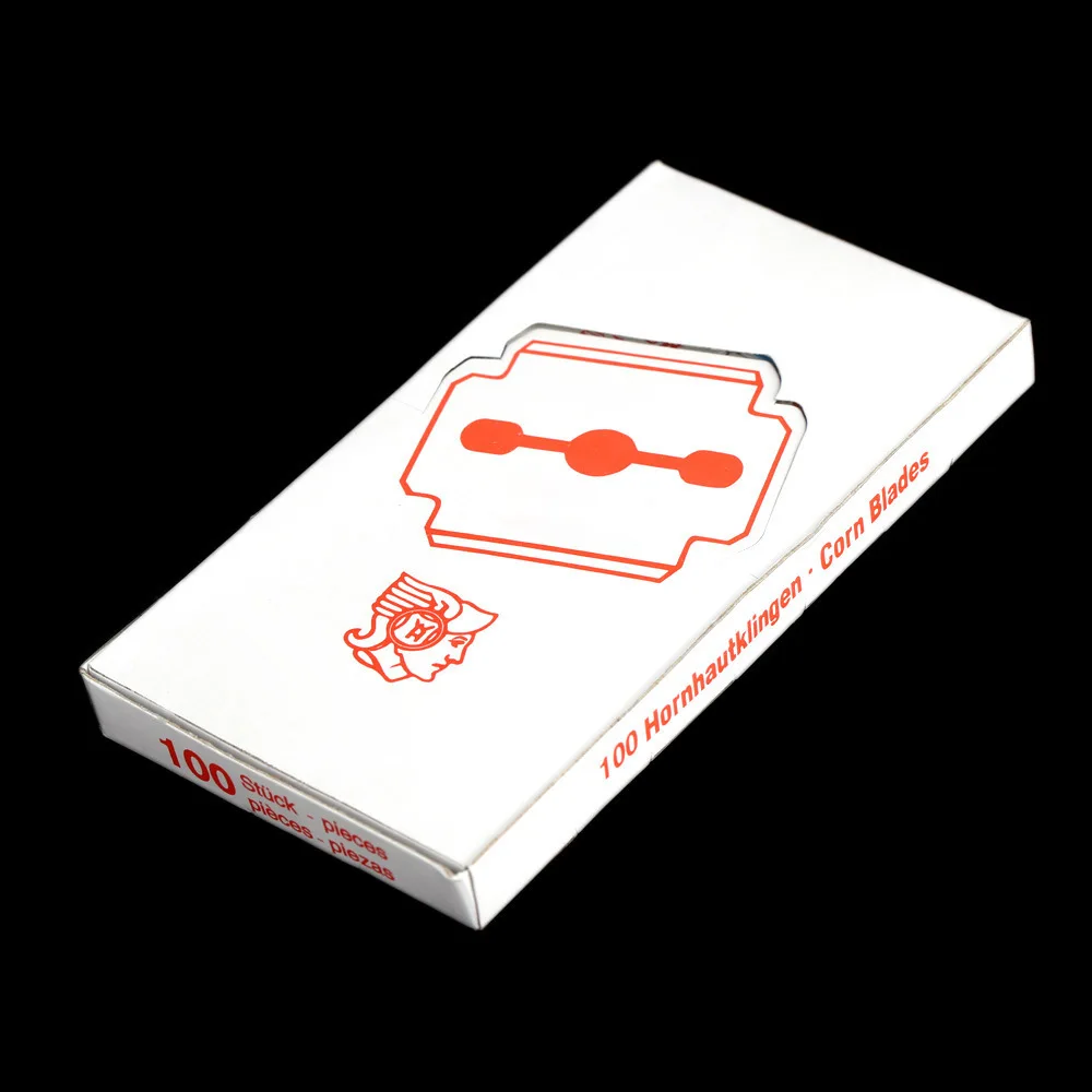 Ангния 100 шт./коробка Запасные лезвия для удаления мозолей и натоптышей на ногах, планер для педикюра, инструмент для ухода за ногами и красоты