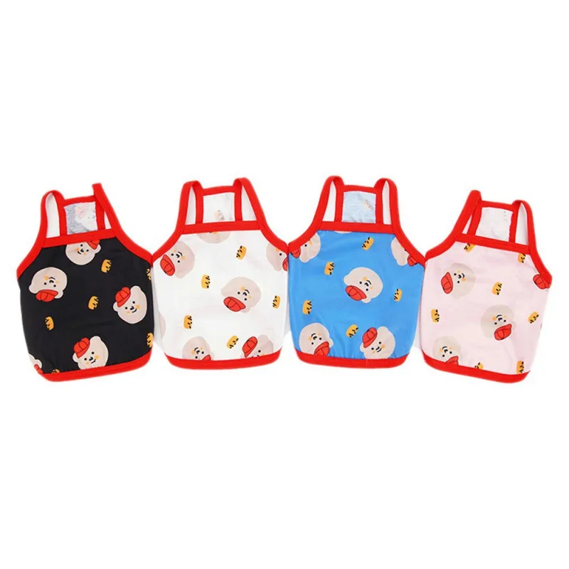 

Pet Vest Shirt Cartoon Bear Cat Dog T-Shirt Clothes for Small Dogs Puppy Cats Spring Summer Breathable Vest Costume