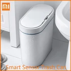 Бытовая мусорная корзина Xiaomi Mijia с умным датчиком, автоматическая Водонепроницаемая корзина с питанием от аккумулятора (не входит в комплект) для ванной и туалета