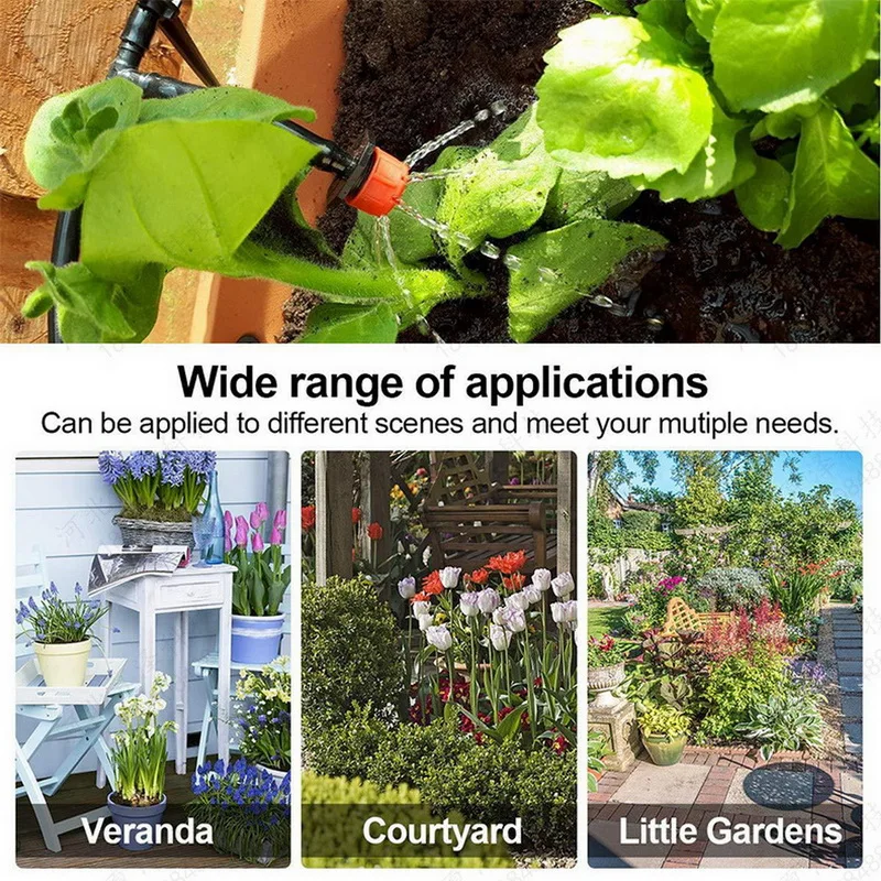 

30/25m Automatic Micro Drip Irrigation System Garden Irrigation Spray Self Watering Kits With Adjustable Dripper