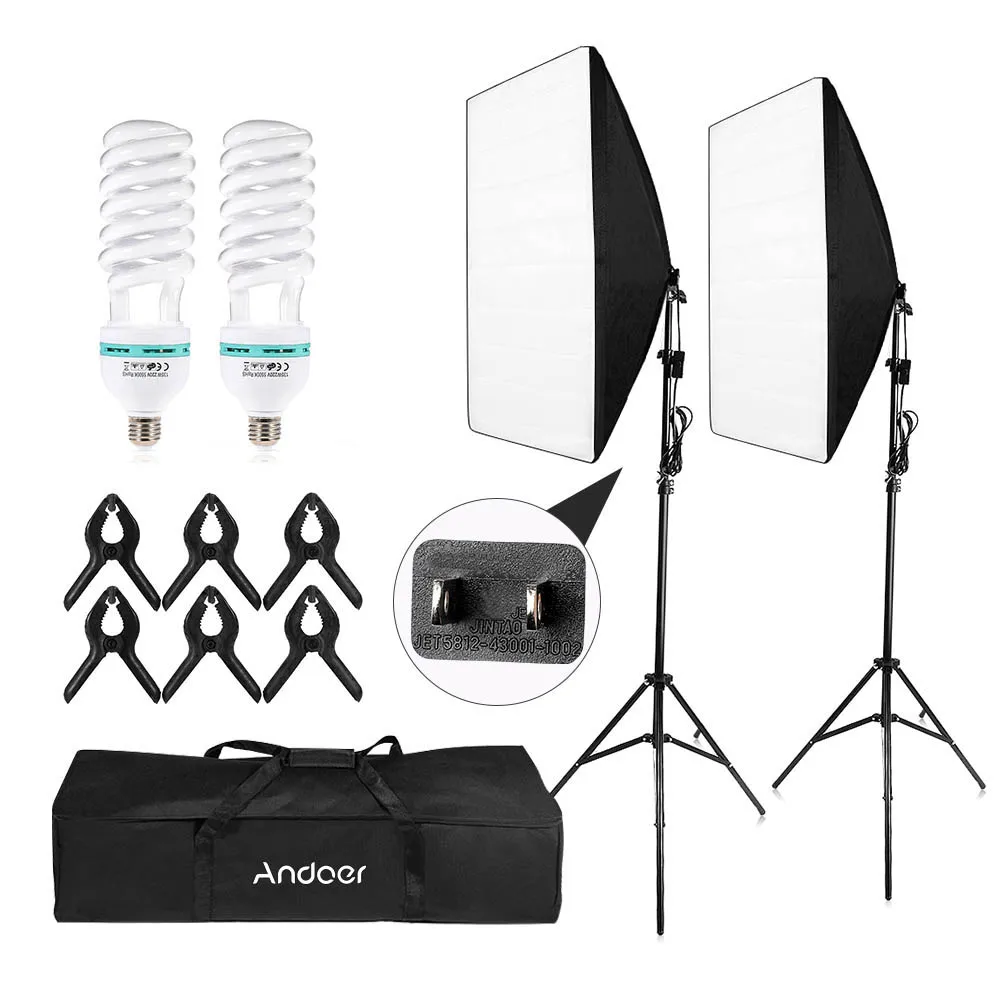 Фотостудия Cube Umbrella soфтbox светильник ing Tent Kit Photo Video Equipment Bulb Tripod Stand Carry Bag|Аксессуары