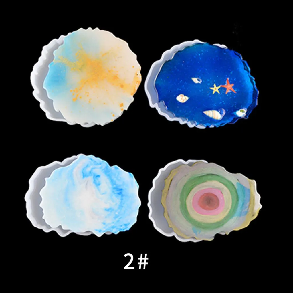 Разноцветный настольный коврик силиконовая форма Прозрачная из смолы подставка