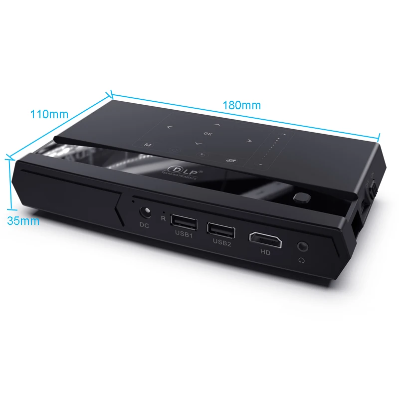 Проектор WZATCO видеопроектор Full HD 200 P MAX 4K Android Wi-Fi 3 светодиода |