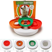 professional cat toilet training kit pet litter box tray set puppy cat cleaning trainer cat training toilet seat hygienic kit