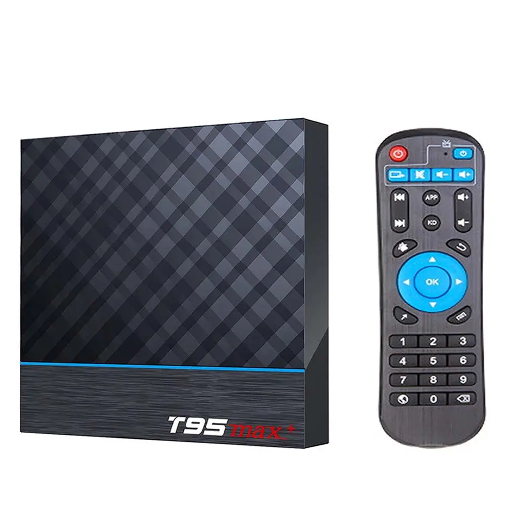 90 мультимедийный плеер 24G 5G WiFi 4 Гб RAM Quad Core T95 MAX Plus TV Box Set Top Media Player Smart | Электроника