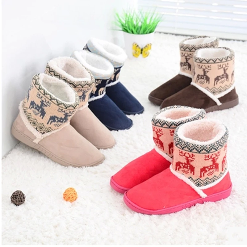 Mntrerm/тапочки из шерсти Мягкие теплые мягкие зимние домашние тапочки Милые