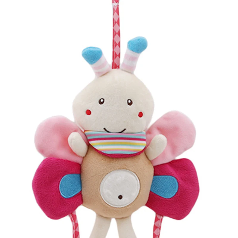 

New Born Baby Stroller Toys Bell Bed & Baby Stroller Hanging Toys Educational Baby Rattle Soft Plush Doll Toys Gift With Teether