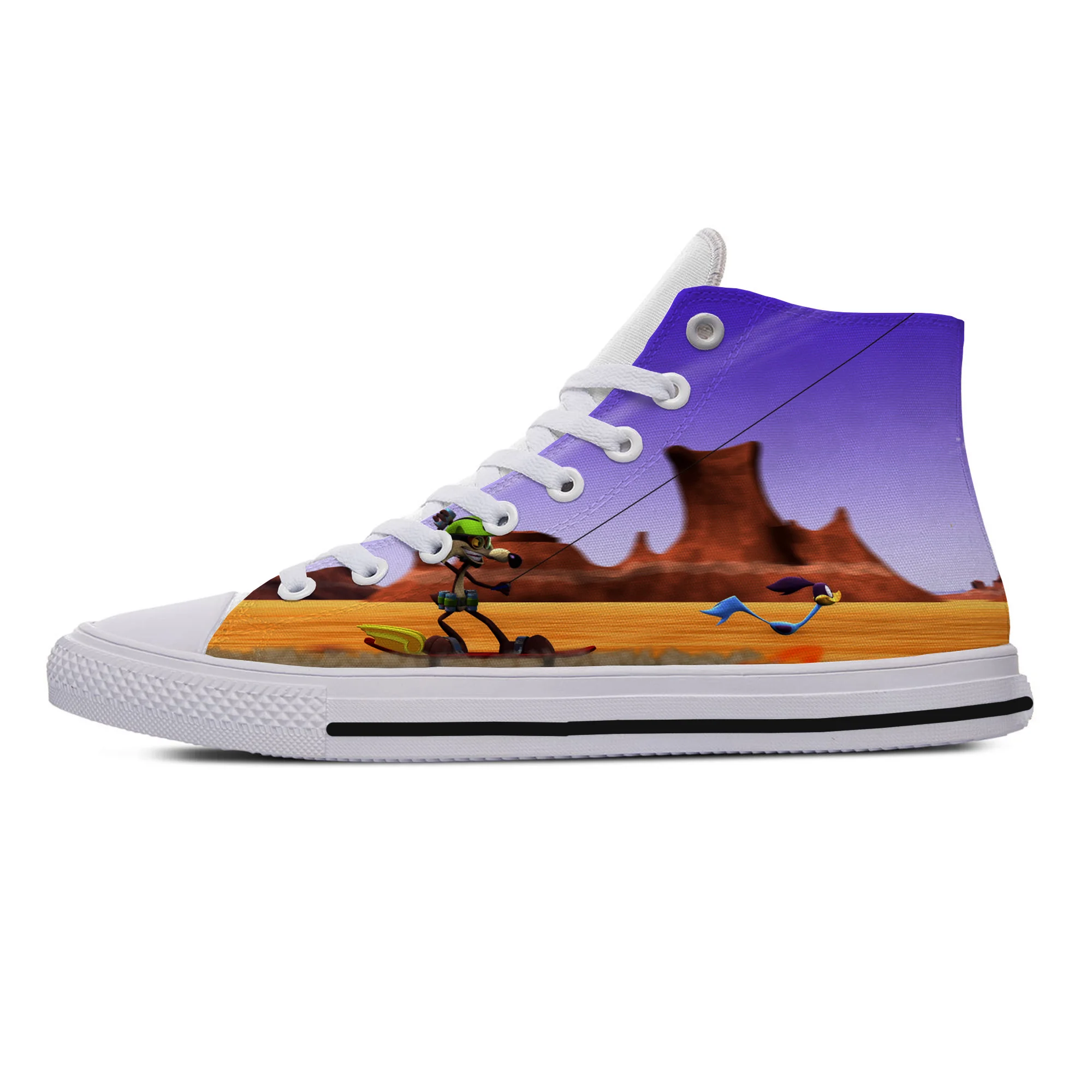 Мужские повседневные туфли Wile E. Классические кроссовки для бега с 3D принтом