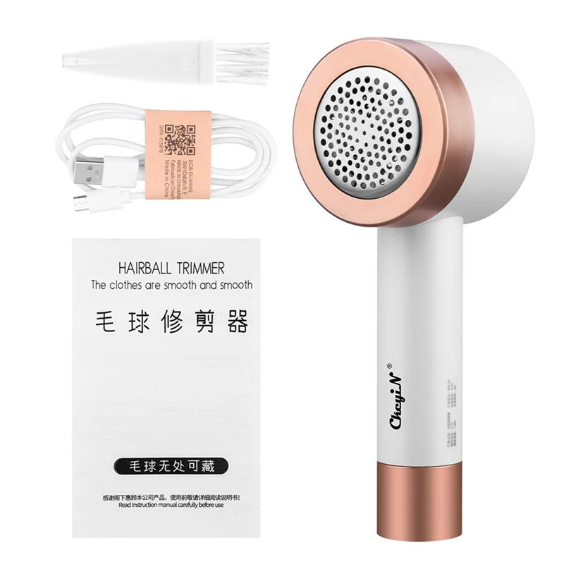

CkeyiN Fabric Shaver Rechargeable Electric Sticky Lint Remover with USB Charging Cord /Cordless Shaver Bobbles Fuzz Removing