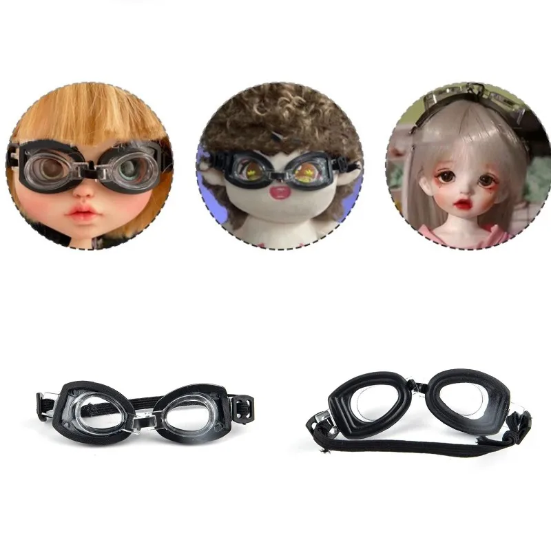 

Стильные миниатюрные плавательные пластиковые очки черная рамка для 1/6 кукольных аксессуаров