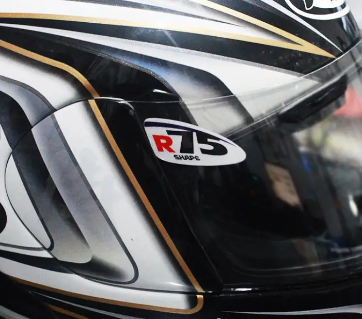 1 пара мотоциклетных шлемов и очков виниловая наклейка R75 Форма E мотоциклетные