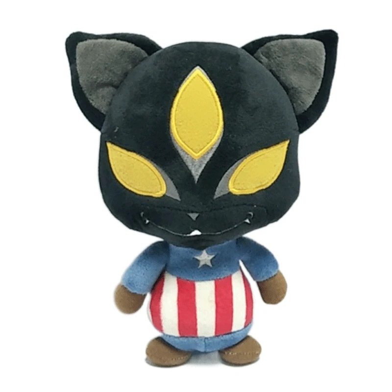 

2021 Новинка 20 см черный Мстители Капитан Америка кукла Кристалл супер мягкий Opp мешок плюшевые игрушки