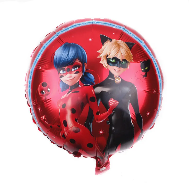 New 18 &quotround aluminum film balloon single ladybug girl double | Дом и сад