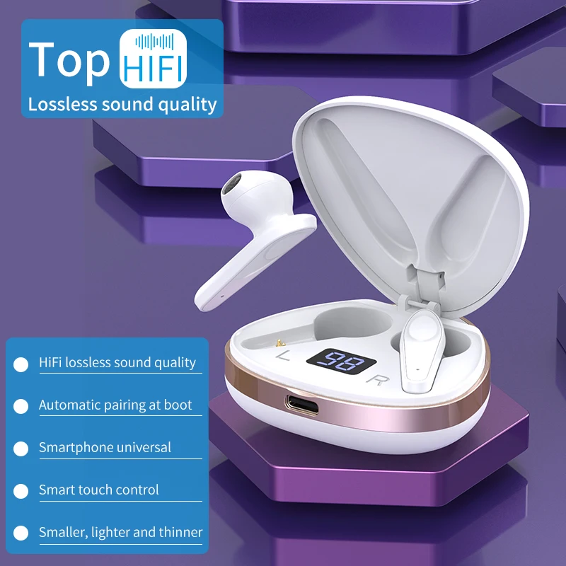 

TWS 5.0 Bluetooth headphone auriculares wireless earbuds fone de ouvido In-ear for mobile headset sports phone Smart touch X19