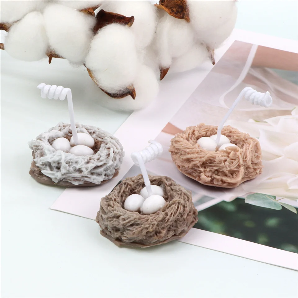 Силиконовая форма для свечи в виде птичьего гнезда домашние Ароматические