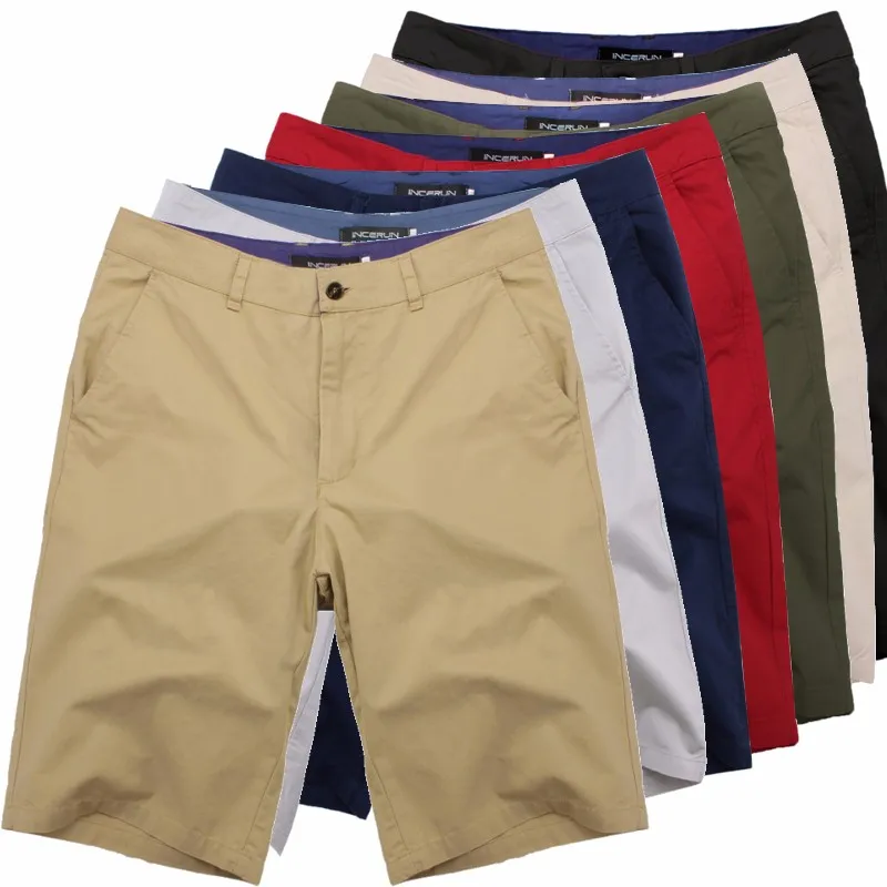 

Summer Casual Shorts Classic Mens Fashion Shorts Cotton Knee Length Chinos Sweatpants Shorts Big Size 44 Masculina Bottom Beach
