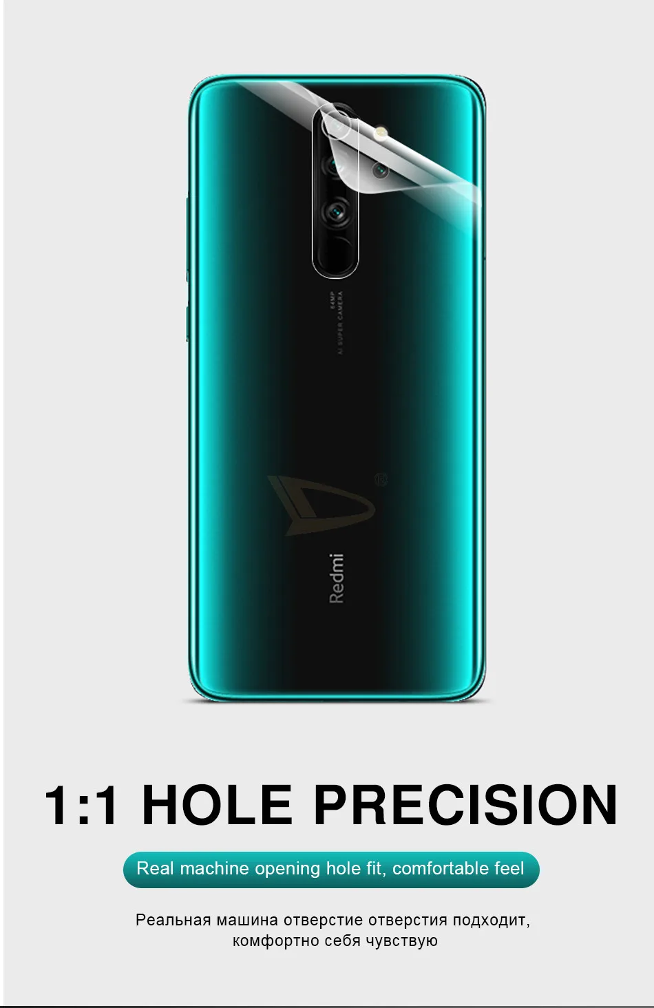 3-1 шт 100D задняя крышка Гидрогелевая пленка для Xiaomi Redmi 4X Note 8 Pro 7 K20 мягкая защитная пленка задняя защитная пленка