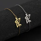 Cazador матовый браслет с оригами журавлем для женщин ювелирные изделия из нержавеющей стали вечерние ринки дня рождения свадьбы рождественские подарки Оптовая продажа 2022