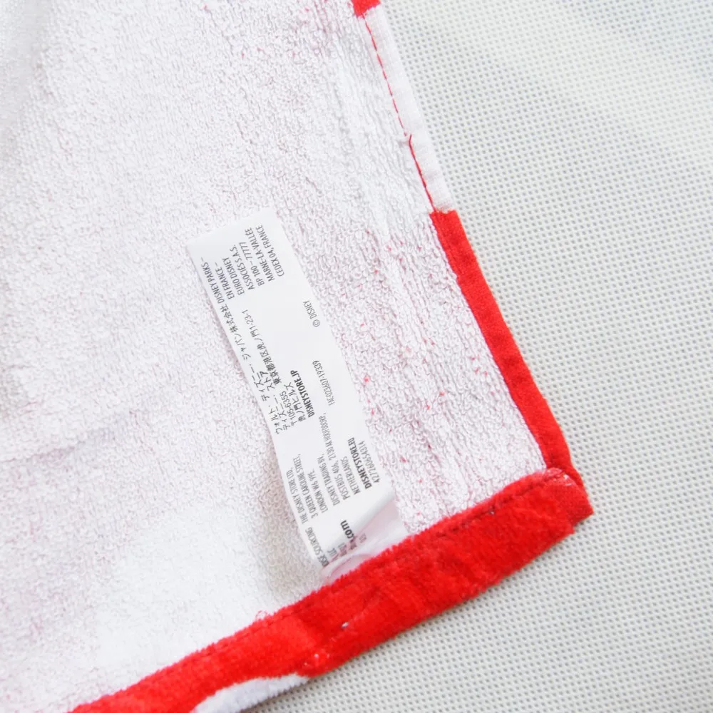 Disney милое красное банное полотенце с Минни Маус 100% хлопок для девушек и женщин