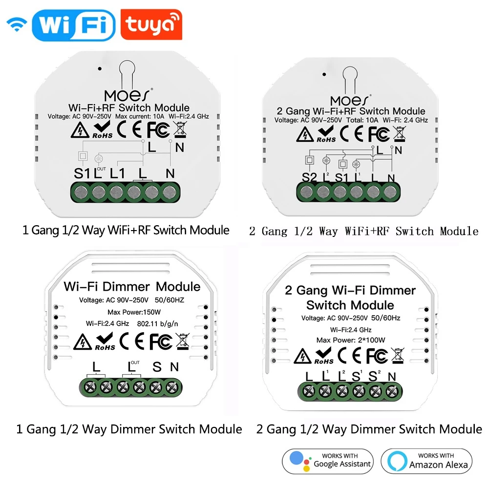 

Смарт светильник ель Умный домашний, Wi-Fi, 1/2 каналов, 1/2 клавиш