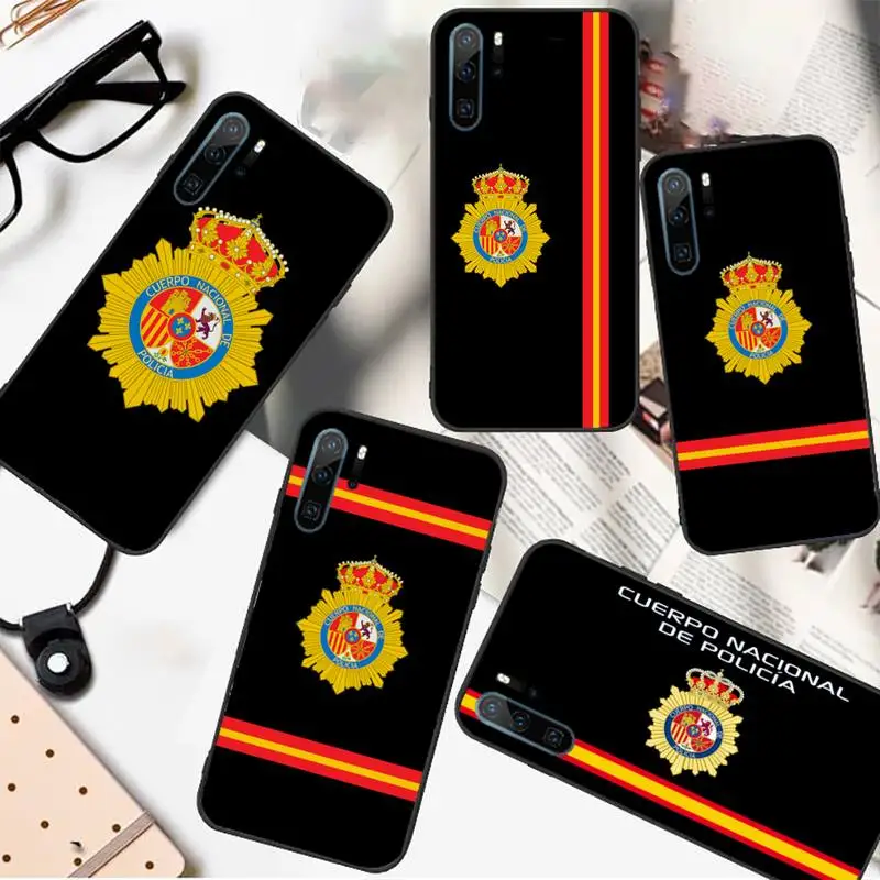 

spain National Police Flag Phone Case For Huawei honor Mate 10 20 30 40 i 9 8 pro x Lite P smart 2019 nova 5t