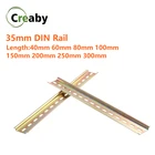 Универсальный тип 35 мм с прорезями на din-рейке длиной 10 см 20 см 30 см толщина 1 мм для клеммных блоков C45 и контактора переменного тока