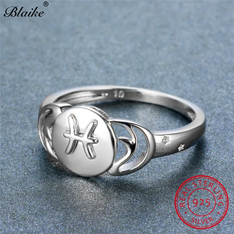 Кольцо рыбы из серебра 925 пробы с созвездиями для мужчин и женщин | Украшения