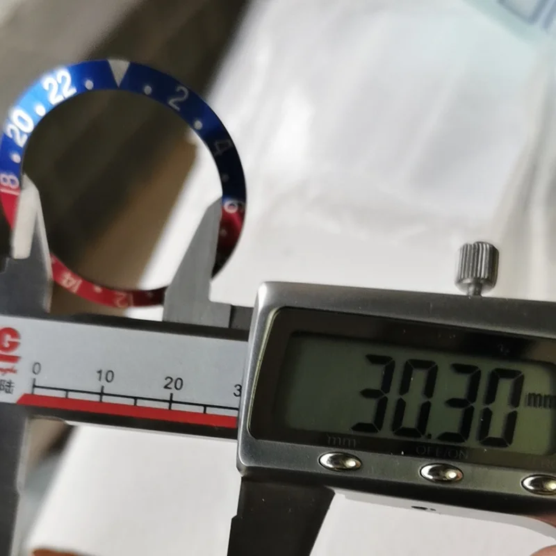 Модные синие кольца БЕЗЕЛЬ для часов GMT 37 6 мм 30 3 керамический Бронзовый Стальной