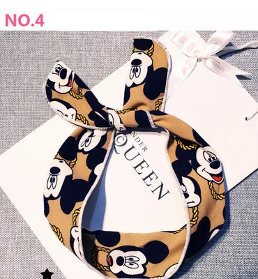 Navidad/милые банты для девочек аксессуары волос с ушками Минни повязка на голову