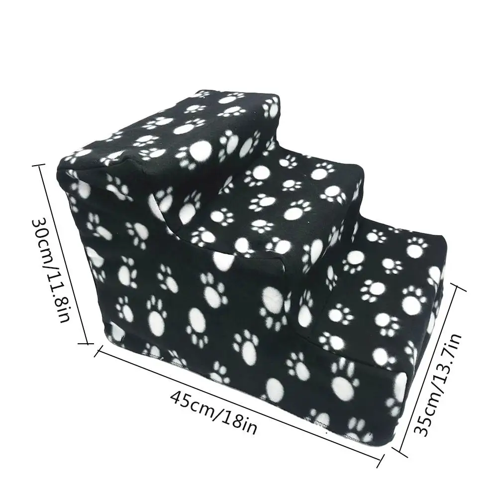

Pet Dog Stairs 3 Steps Staircase Breathable Anti-slip Pet Climbing Ladder Bed Cushion Mat Cloth Cover For Dogs Puppy Cat