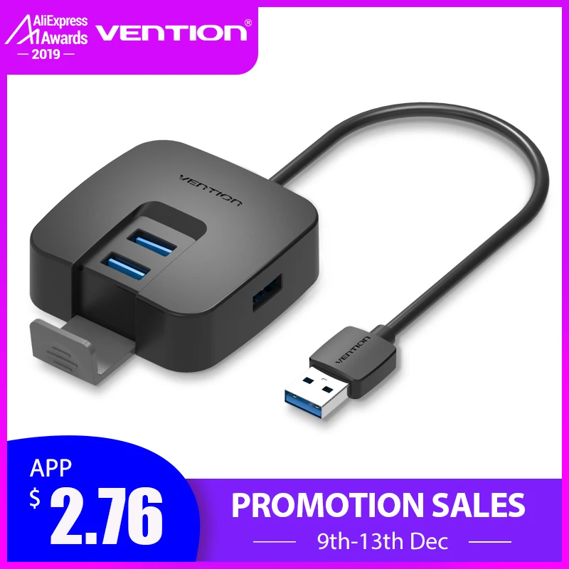 Vention usb-хаб высокоскоростной 4 порта USB 2,0 концентратор разветвитель портативный OTG концентратор USB для Apple Macbook Air ноутбук ПК планшет