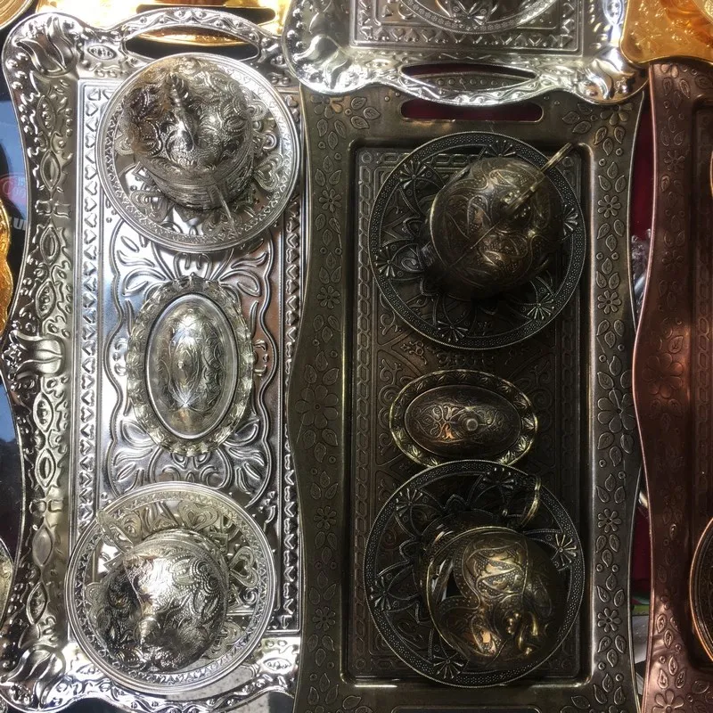 Люкс османский металлический поднос | Дом и сад